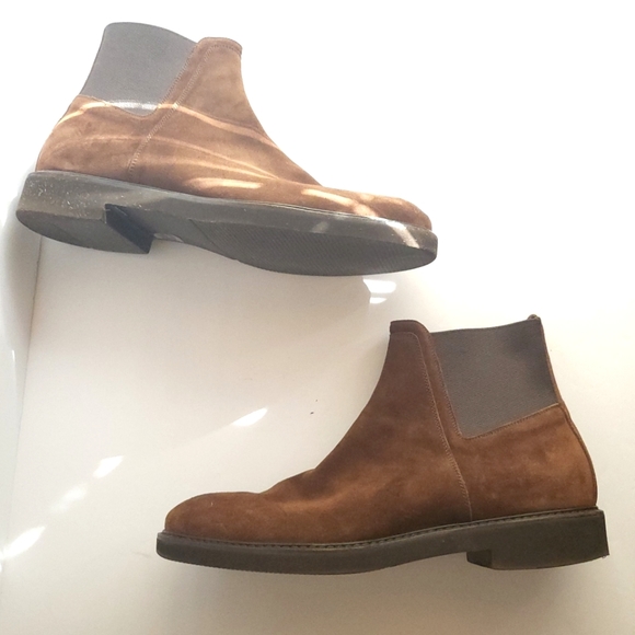 Aquatalia Brown Suede Shoes Size 11.5 - Picture 3 of 6